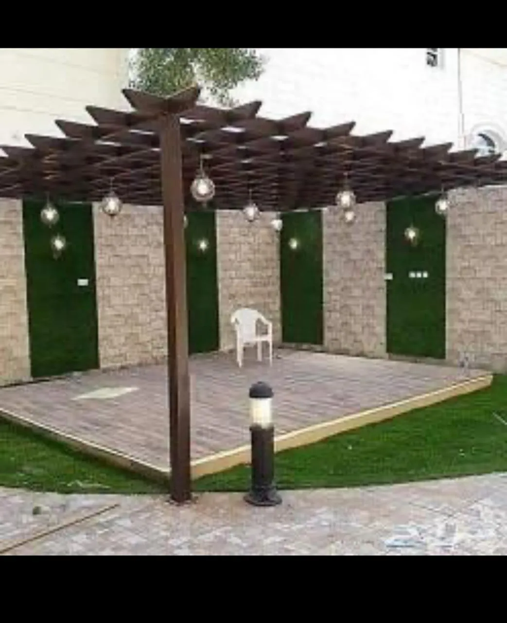 تركيب برجولات خشبية للحدائق والرفوف